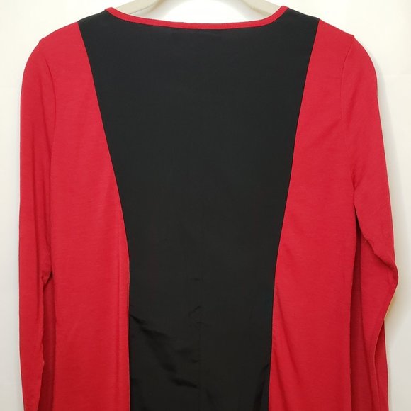 Style & Co. Tops Redblack Floral Frontcolor Blocking Poshmark